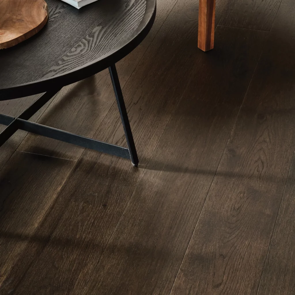 Dark grain hardwood flooring look | Carpet to Go, Bellevue, WA